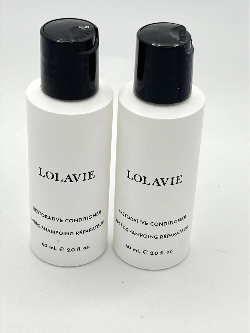 Lolavie Restorative Conditioner 60ml/2oz Each -  New - 2 Bottles